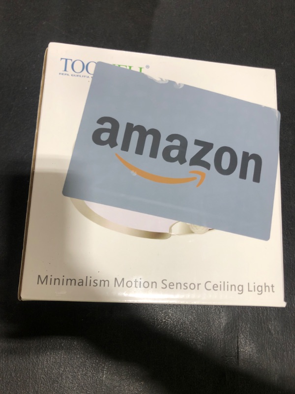 Photo 1 of TOOWELL Motion Sensor Ceiling Light Battery Operated Indoor/Outdoor LED Ceiling Lights for Closet Hallway Pantry Laundry Stairs Garage Bathroom Shower Porch Shed Wall 400LM Motion Activated Light