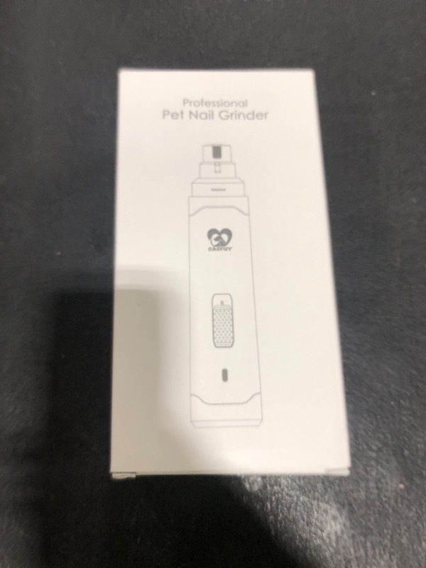 Photo 1 of Casfuy Dog Nail Grinder Upgraded - Professional 2-Speed Electric Rechargeable Pet Nail Trimmer Painless Paws Grooming & Smoothing for Small Medium Large Dogs & Cats (White)