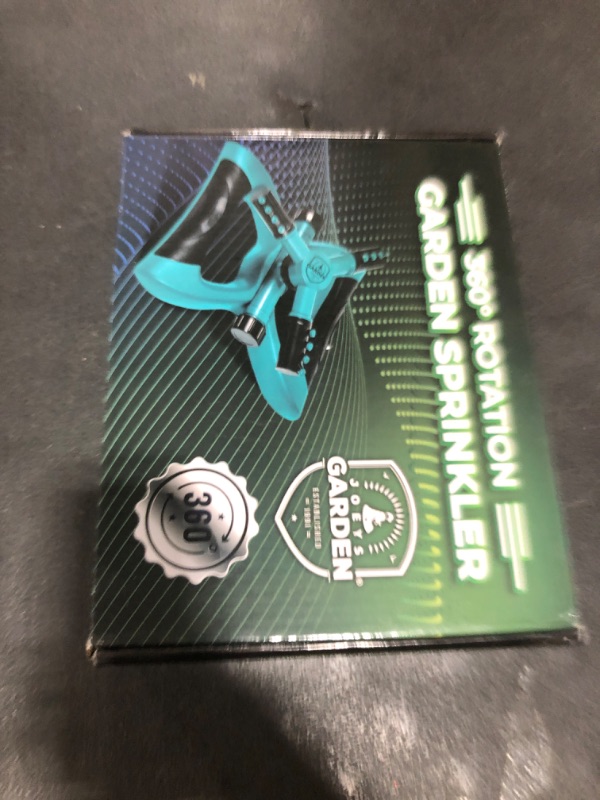 Photo 1 of Joeys Sprinkler for Yard, Rotating Garden Sprinkler for Large Area Coverage, Lawn and Yard Sprinklers (Green)