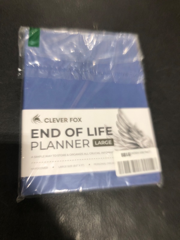 Photo 1 of Clever Fox Large End of Life Planner – Guided Final Arrangements Organizer Notebook for Instructions, Beneficiary Info, Will Preparation, Last Wishes & Funeral Planning – 8.5" x 11" (Smoke Blue)