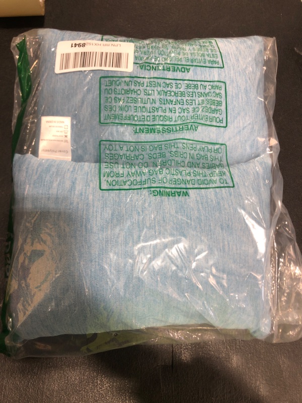 Photo 1 of 1 MIDDLE ONE 2 Pack Small Pillow, Cooling Memory Foam Mini Pillow 11 X 7 Inches for Sleeping, Travel, Nap and Neck, Knee, Lumbar Support, Tiny Cushion for Pet, Dogs (Blue)