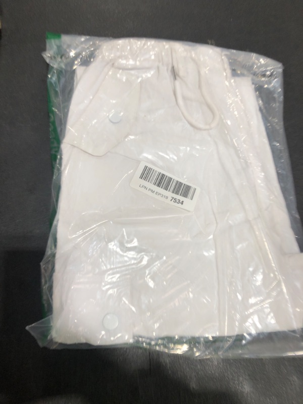Photo 1 of Rolanko Girls Parachute Pants, Cargo Pants for Girls Y2K Loose Jogger Cargo Trousers with Pockets (White, 12-14)