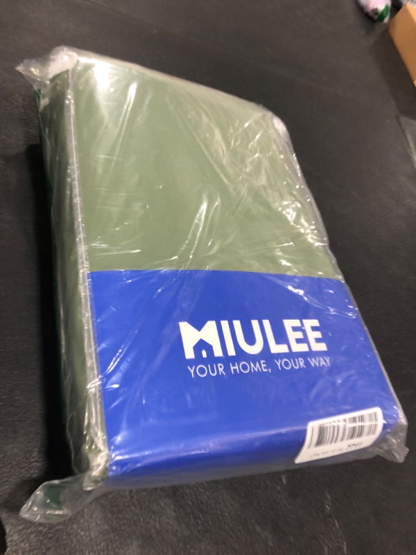 Photo 1 of MIULEE Olive Green Velvet Curtains 84 inches 2 Panels - Pinch Pleated Luxury Room Darkening Window Drapes for Bedroom Living Room Blackout Thermal Insulated Super Soft, Back Tab Rod Pocket, W52 x L84