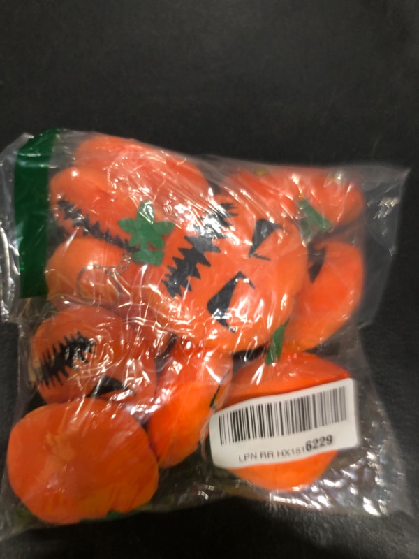 Photo 1 of Threan 12 Pieces Halloween Stuffed Pumpkin Plush Toy Small Pumpkin Plush Soft Doll with Spooky Expressions for Halloween Party Decoration Supplies, 3.14 Inch