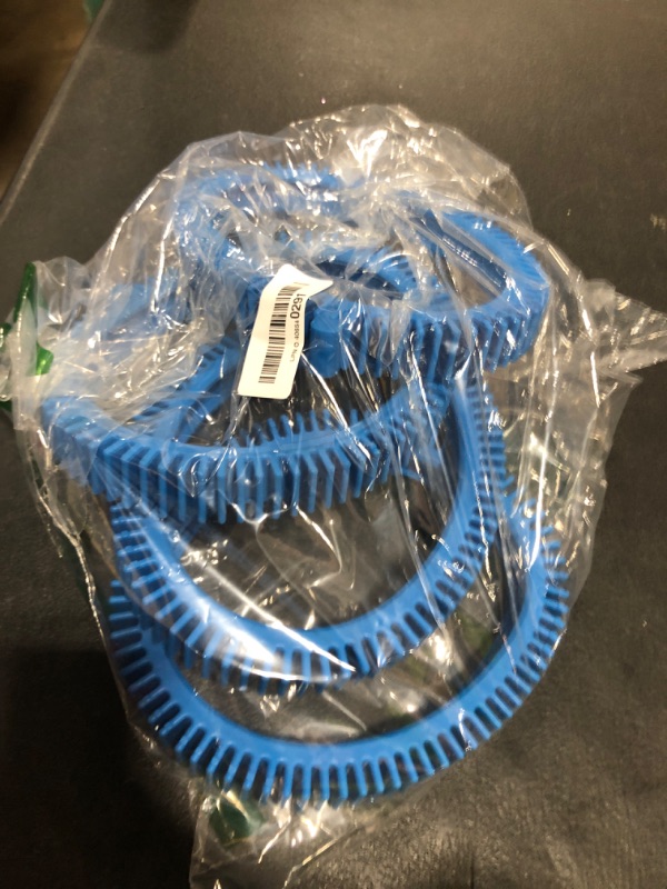 Photo 1 of AMI PARTS 896584000-143 Blue Front Tires Kit with Super Hump& 896584000-082 Blue Standard Back Tire Replacement Part for Pool Cleaners(Pack of 2 Each)