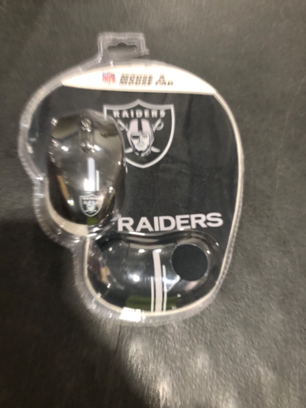 Photo 1 of SOAR NFL Wireless Mouse and Mouse Pad, Las Vegas Raiders