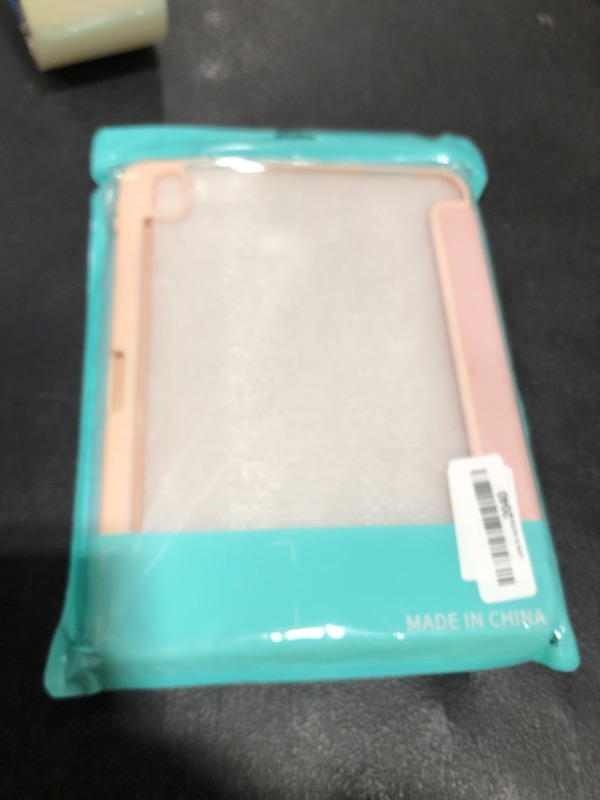 Photo 1 of kenke Case for iPad (A16) 11 Inch 2025, iPad 10th Generation 10.9 Inch 2022, Slim Trifold Stand Case with Pencil Holder, Soft TPU Smart Back Cover, Auto Sleep/Wake, Light Pink