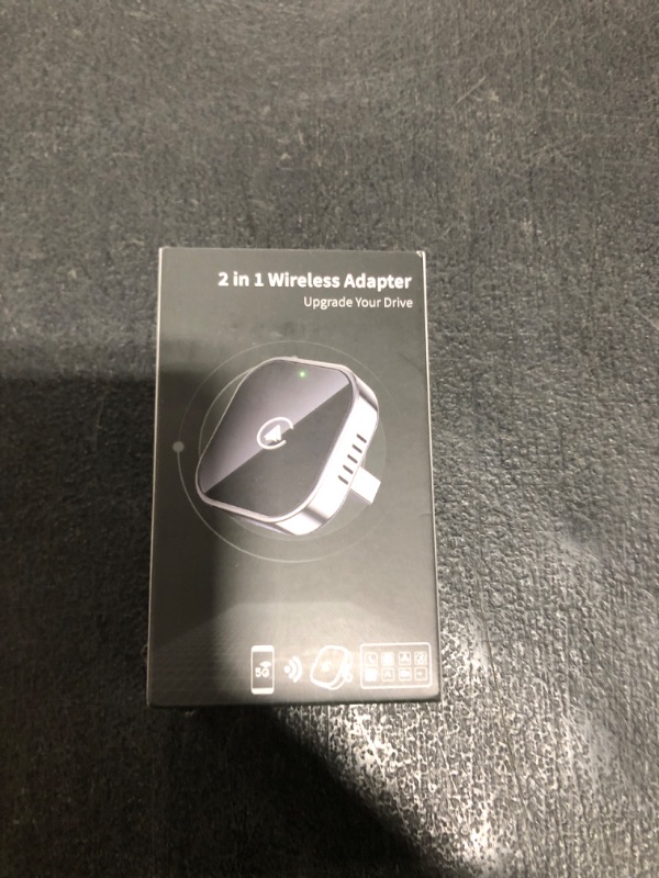 Photo 1 of Teeran 2 in 1 Wireless CarPlay and Android Auto Adapter, Easy Setup Plug and Play, Fast Seamless Use Supports 1000+ Car's with Built-in Wired Car Play/Android Auto, Compact Sleek Design Car Adapter