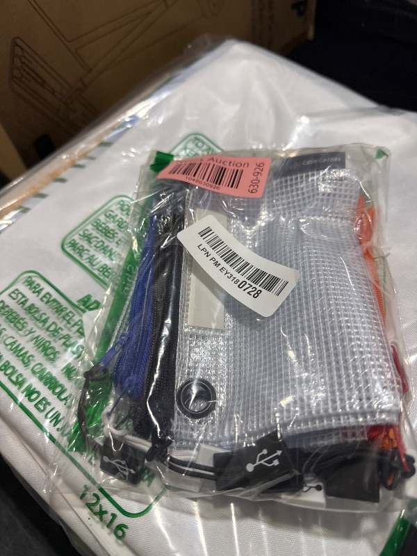 Photo 1 of 10 - USB Cable Organizer Pouches, Manage Cables, Travel Cable Oranizer, Color Coded with USB Zipper Pulls