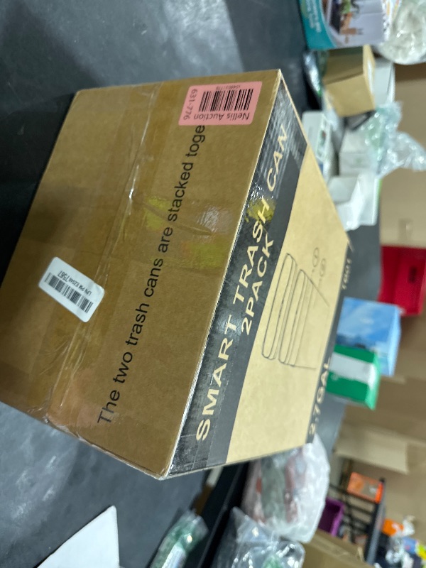 Photo 1 of Vanpopubs 2 Pack 2.7 Gal Bathroom Trash Can with Lid, Automatic Trash Can Small Smart Garbage Can Touchless, Slim Motion Sensor Waterproof Plastic Trash Bins for Bedroom Office Kitchen Toilet