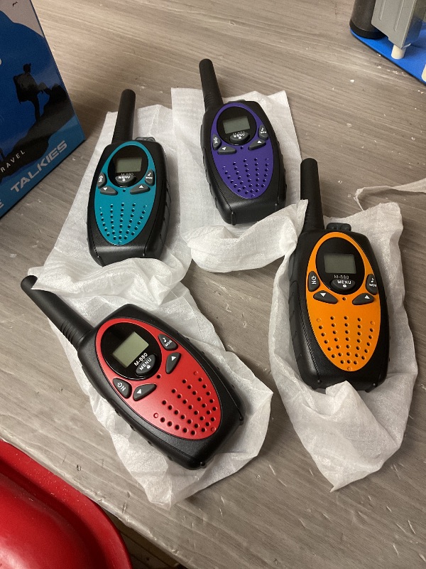 Photo 1 of Topsung Walkie Talkies Long Range, M880 Two Way Radio for Adults with LCD Screen/Resistance Wakie-Talkies with Noise Cancelling for Men Women Outdoor Cruise Ship (Blue YellowGreen Red Orange)