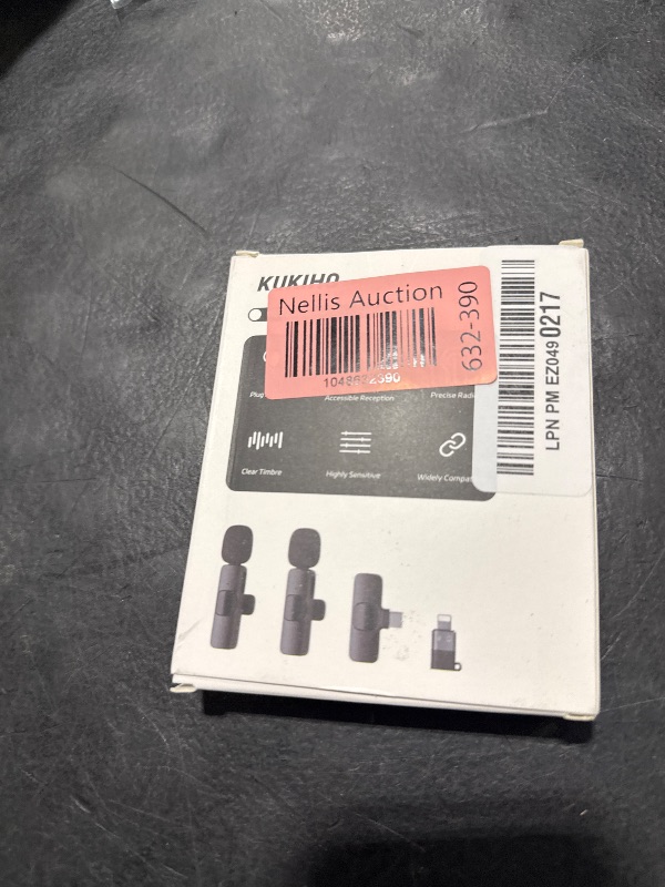 Photo 1 of 2 Pack Wireless Lavalier Microphone for iPhone iPad and Android Phone, Lapel Mic Plug and Play Wireless Mic Noise Reduction Mini Microphone for Video Recording Interview Podcast Vlog YouTube Tiktok