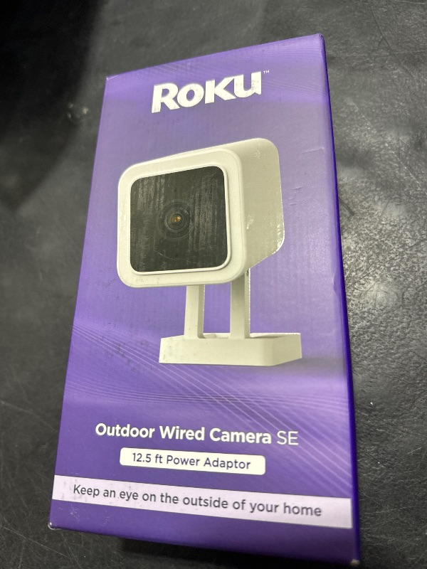 Photo 1 of Roku Indoor Camera for Home Security, 2-Pack - Wired Security Camera with 1080p HD Color Night Vision, Works with Alexa & Google, Motion & Sound Detection, Built-in Siren, 90-Day Subscription Included