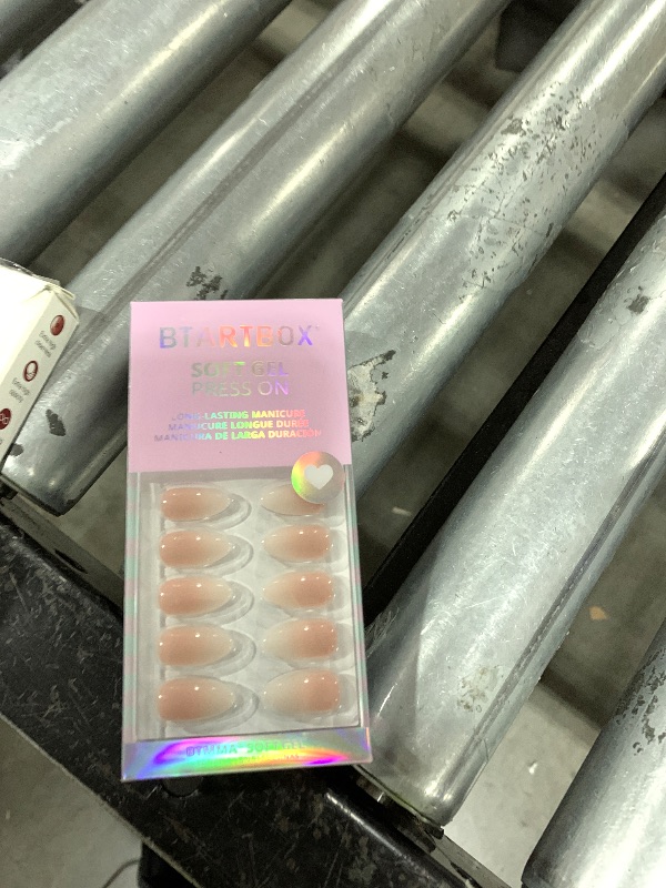 Photo 1 of Almond Press On Nails Medium - BTArtbox Soft Gel Ombre Fake Nails with Nail Glue, Semi-Transparent Reusable Glue On Nails in 16 Sizes - 30PCS Stick On Nails Kit, Vanilla Cream Almond