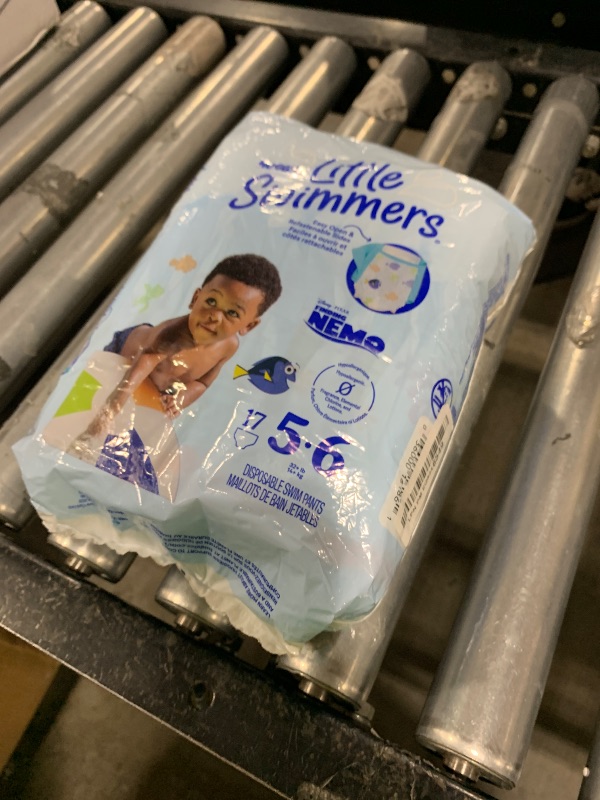 Photo 1 of Huggies Little Swimmers Disposable Swim Diapers, Size 5-6 (32+ lbs), 17 Ct