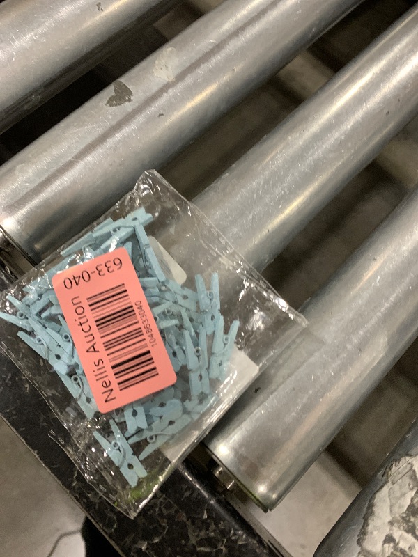 Photo 1 of LWR CRAFTS Wooden Mini Clothespins 100 Per Pack 1" 2.5cm (Light Blue)