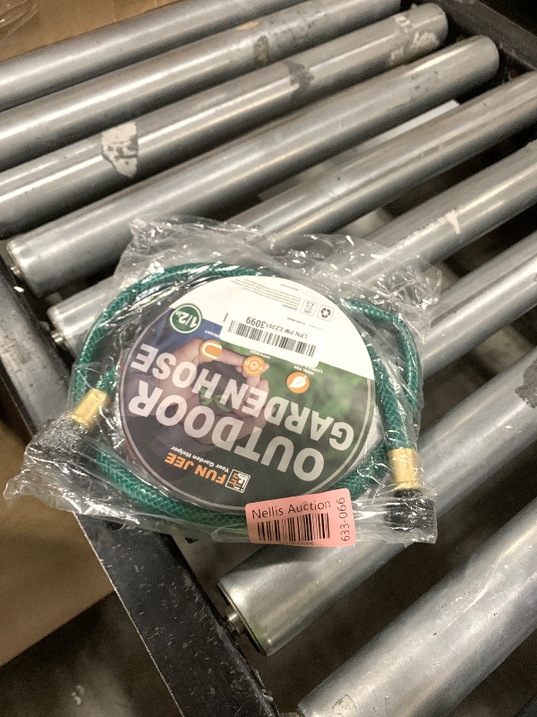 Photo 1 of Garden Hose No Leaking for Watering: No Kink and Lightweight - 1/2" Water Hoses 3 FT with Fittings for Outdoor and Yard