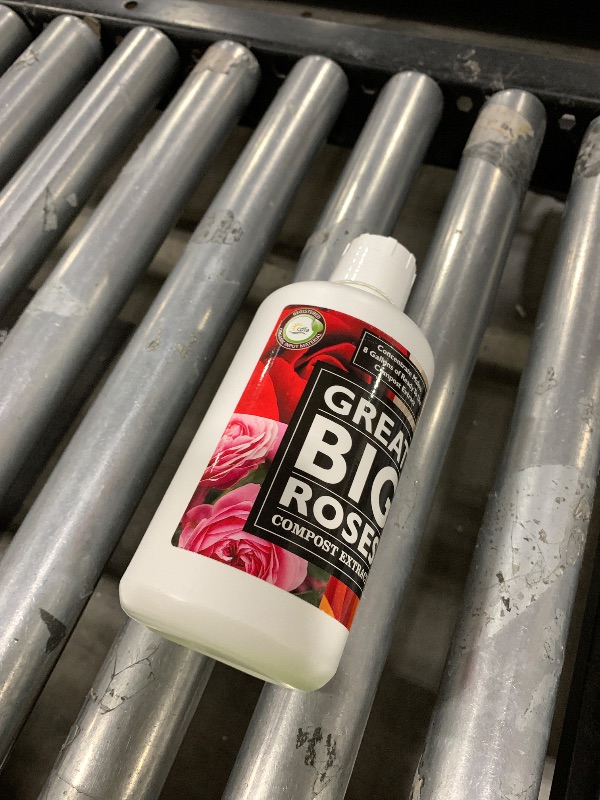 Photo 1 of Great Big Roses – Soil and Rose Fertilizer Booster to Grow The Best Roses and Flowers; Rose Food Compost Extract for Rose Bush, 32 Ounce Concentrate (Makes 8 Gallons)