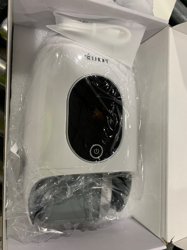 Photo 1 of Hand Massager with 9 Modes and 4 Heating Options for Hot and Cold Therapy Hand and Wrist Massager for Arthritis and Carpal Tunnel Relief, Hand Massager with Heat and Compression, White