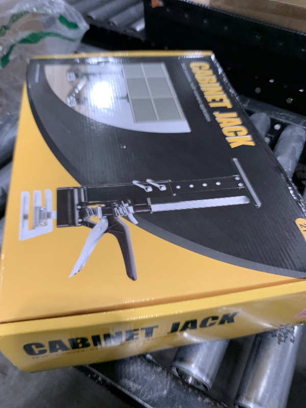 Photo 1 of YELLOW JACKET Cabinet Jacks 2 Pack for Installing Cabinets, Labor Saving Arm Jack with 360 LBS,0 to 23.4 inches, 3rd Hand Support System, Drywall Lift, Hand Lifting Jack Tool