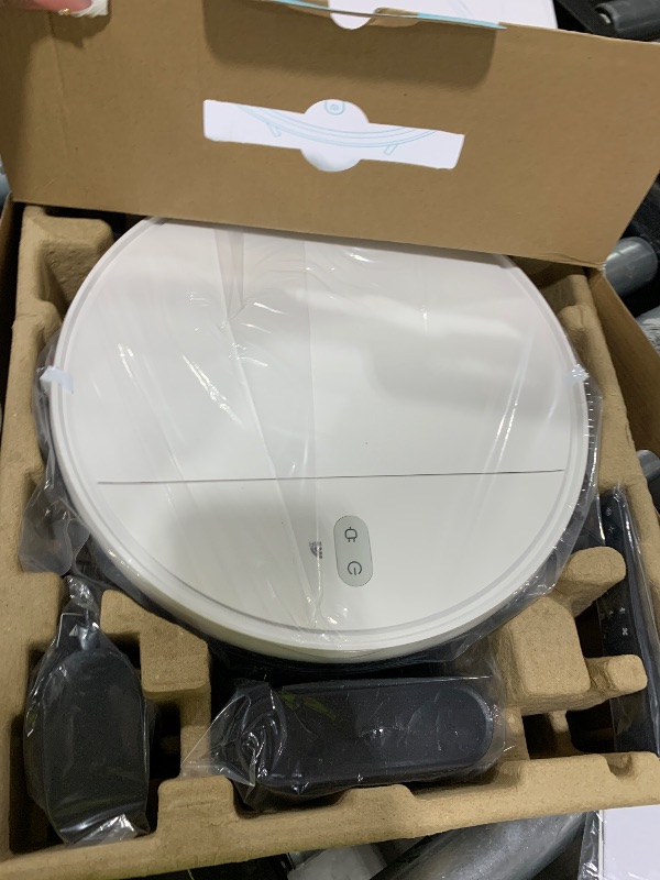 Photo 1 of Robot Vacuum and Mop Combo, 2 in 1 Mopping Robot Vacuum Cleaner with Schedule, Wi-Fi/Voice/App, Strong Suction, Easy of Use, Self-Charging Robotic Vacuum, Slim, Ideal for Hard Floor, Pet Hair, Carpet