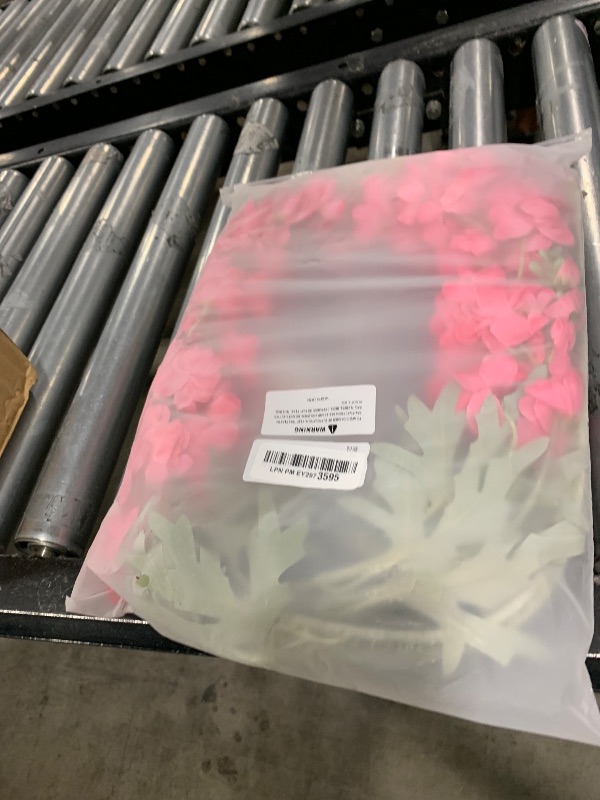 Photo 1 of IPOPU Artificial Flowers Delphinium Artificial Flowers 6 PCS 33.5 in Silk Flowers Hot Pink Faux Larkspur Flowers Long Stem Flowers for Tall Vase Fake Flowers Floral Centerpieces for Tables (Hot Pink)