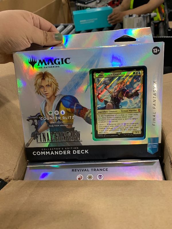 Photo 1 of Magic: The Gathering - Final Fantasy Collector’s Edition Commander Deck Bundle - Includes All 4 Surge Foil Decks