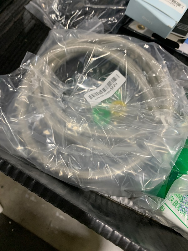 Photo 1 of General Electric PM14X10005 Stainless Steel Washing Machine Hoses, 4-Foot (2-pack)
