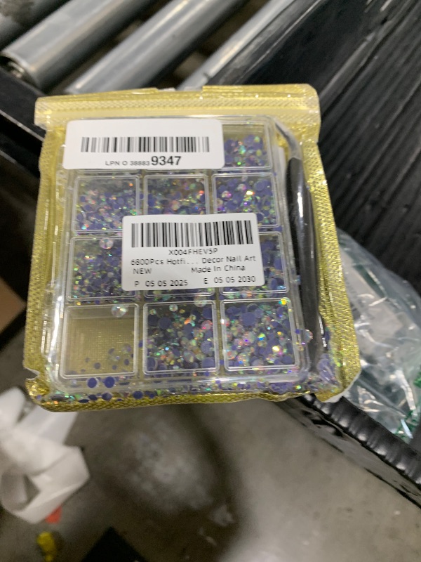 Photo 1 of 6800Pcs Hotfix Rhinestones for Clothing, Crystal AB 2-5mm Mixed Sizes Iron On Flatback Glass Gems, Bedazzling Crystals Rhinestones for Crafting Hats Shoes Fabric Decor Nail Art