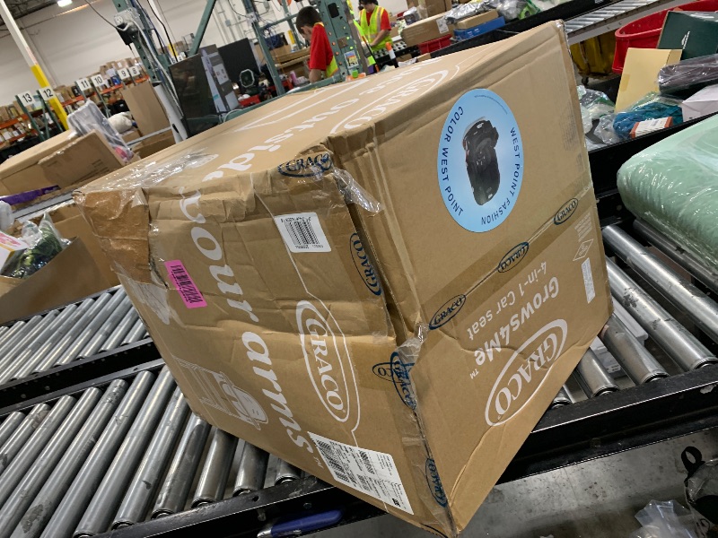 Photo 1 of Graco Grows4Me 4-in-1 Car Seat, Convertible Infant to Toddler Car Seat and Booster, West Point Design, for 10 Years of Safe, Comfortable Journeys