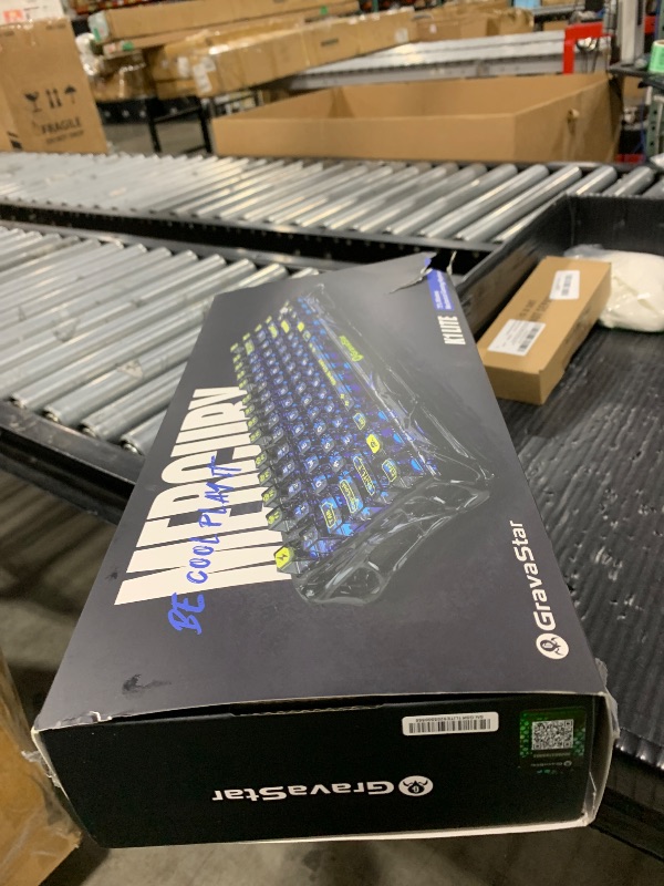 Photo 1 of GravaStar Mercury K1 Lite 75% Gaming Keyboard, 2.4GHz/BT/Wired Tri-Mode Wireless Keyboard, Gasket Hot Swappable Mechanical Keyboard, Pre-lubed Linear Switches, RGB Backlit (Transparent Black)