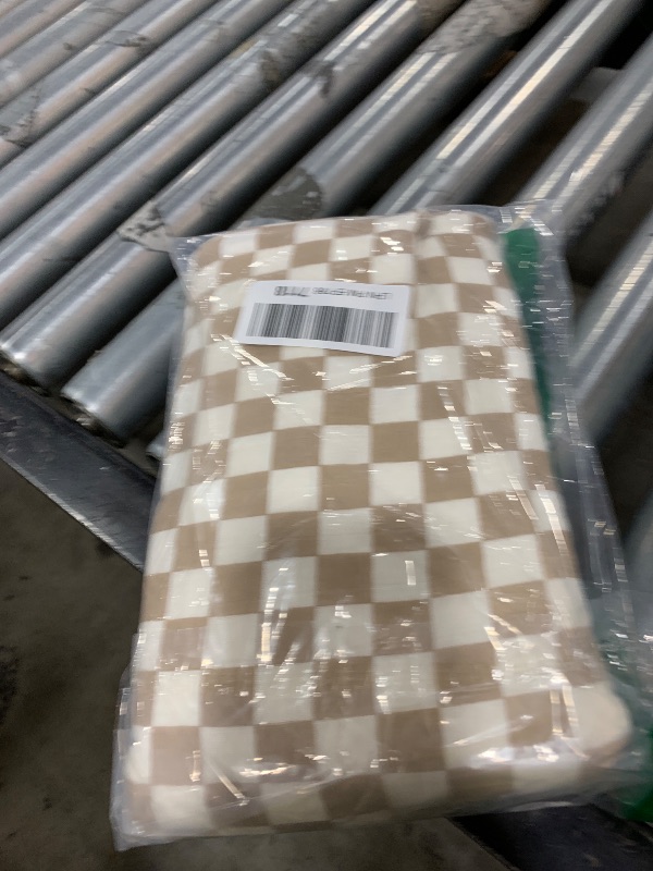 Photo 1 of LifeTree Waffle Baby Blankets, Muslin Checkered Swaddle Blankets for Boys Girls, 2 Layers Crib Stroller Blanket Receiving Blanket with Muslin Front and Waffle Backing Infant Newborn