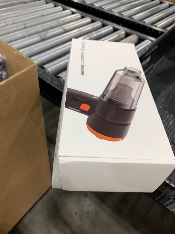 Photo 1 of VNOST Car Vacuum Portable Cordless, Handheld Vacuum Cordless with 30000PA Suction, 130000RPM, 6800mAh Battery, 10 Nozzles, Rubber Paint Material for Car, Home, Pet Cleaning?Black Orange?
