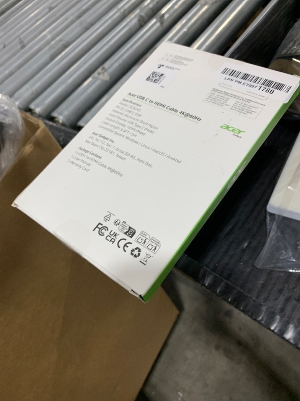 Photo 1 of Acer USB C to HDMI Cable for Home Office 6.6FT (4K@60Hz), High-Speed Type C to HDMI 2.0 Braided Cord, Thunderbolt 4/3 Compatible with MacBook, iPhone 16/15 Pro/Max, iMac, iPad Pro, Galaxy S24, Surface