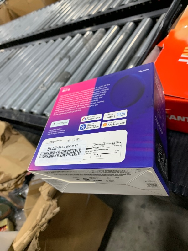 Photo 1 of LIFX Color A19 800 lumens, Billions of Colors and Whites, Wi-Fi Smart LED Light Bulb, No Bridge Required, Works with Alexa, Hey Google, HomeKit and Siri (2-Pack)