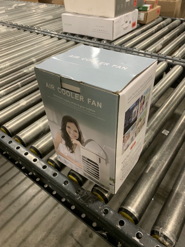 Photo 1 of Portable Air Conditioners, SMLEGFT Evaporative Air Cooler with 7 Color Light & 900ml Large Tank, 3 Speeds & 2/4/6/8H Timer, Dual Mist Spray & Dual Icebox, Personal Air Conditioner for Bedroom Office