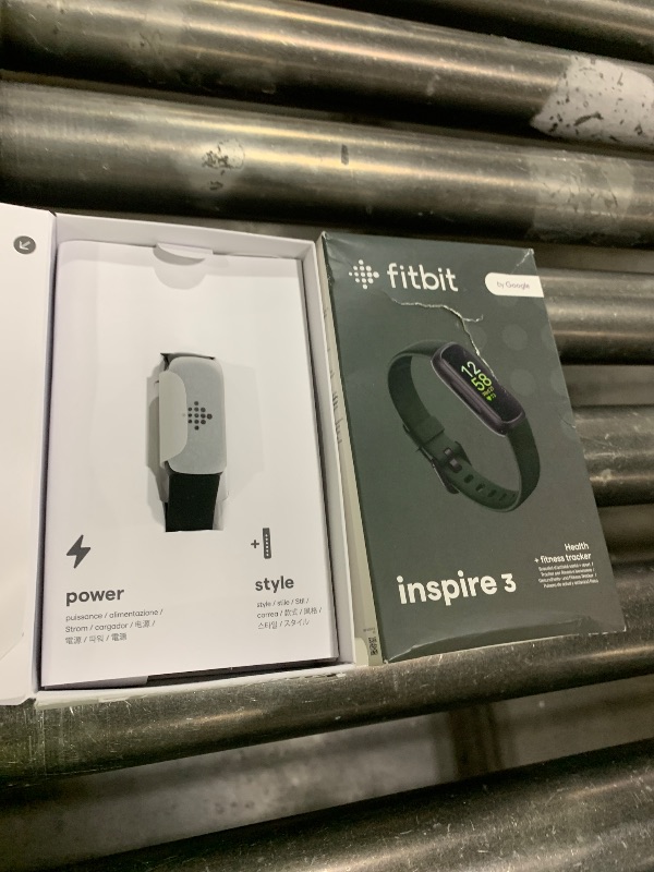 Photo 1 of Fitbit Inspire 3 Health &-Fitness-Tracker with Stress Management, Workout Intensity, Sleep Tracking, 24/7 Heart Rate and more, Midnight Zen/Black One Size (S & L Bands Included)
