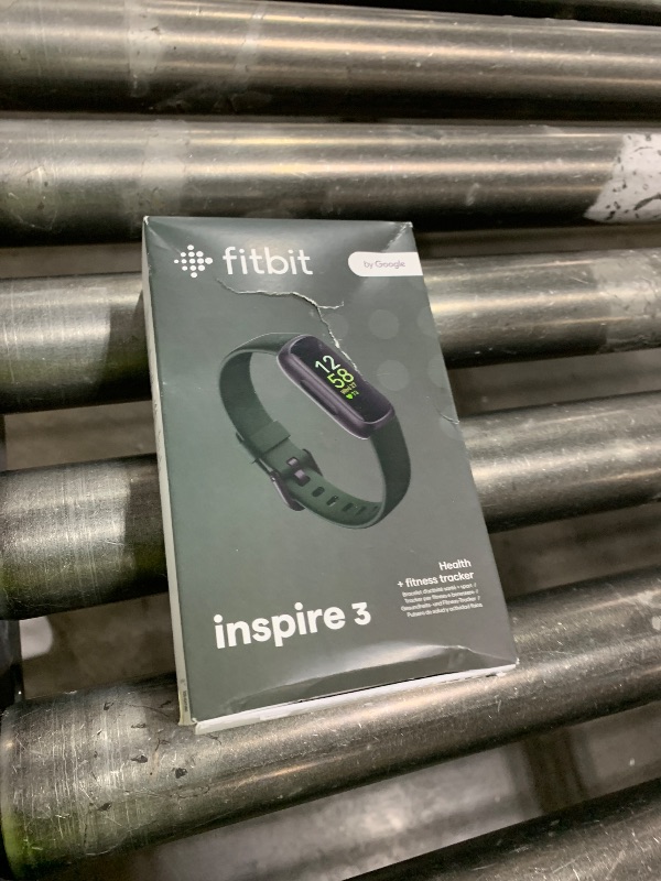 Photo 1 of Fitbit Inspire 3 Health &-Fitness-Tracker with Stress Management, Workout Intensity, Sleep Tracking, 24/7 Heart Rate and more, Midnight Zen/Black One Size (S & L Bands Included)