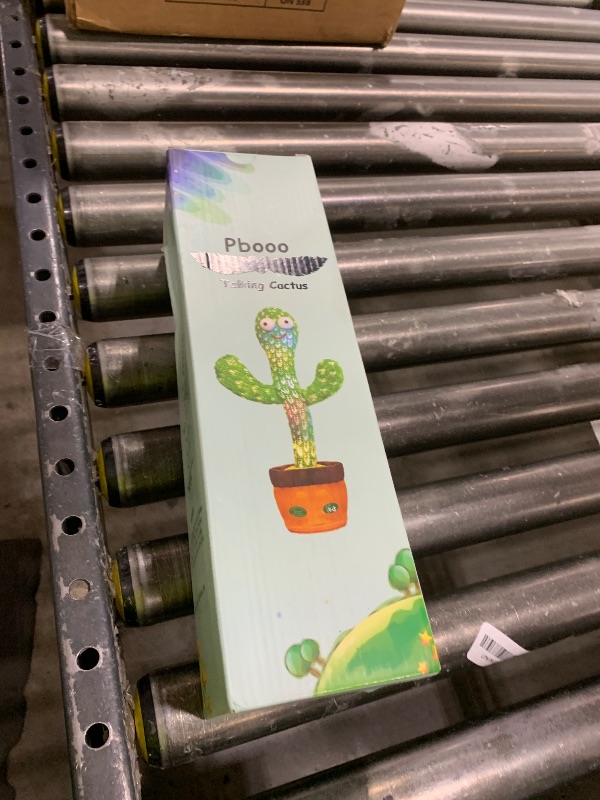 Photo 1 of Pbooo Dancing Talking Cactus Mimicking Toy,Talking Repeat Singing Sunny Cactus Toy 120 Pcs Songs for Baby 15S Record Your Sound Sing+Dancing+Recording+LED