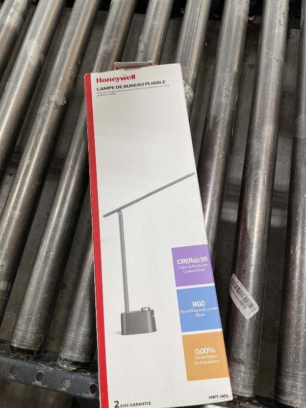 Photo 1 of Honeywell Sunturalux™ LED Desk Lamp with USB Charging Ports HWT-H01 - Stepless Dimmable Eye Caring Desk Light for Home Office Bedroom Bedside College Dorm, Foldable Table Lamp Reading Lamp Black