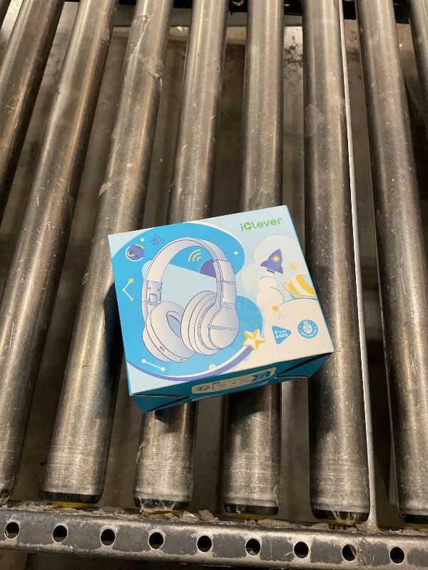 Photo 1 of iClever BTH12 Kids Bluetooth Headphones,Colorful LED Lights Kids Headphones Wireless,74/85dBA Safe Volume,85H Playtime,Fast Charging,Bluetooth 5.2,Over Ear,Built-in Mic for iPad/Tablet/Airplane,Blue