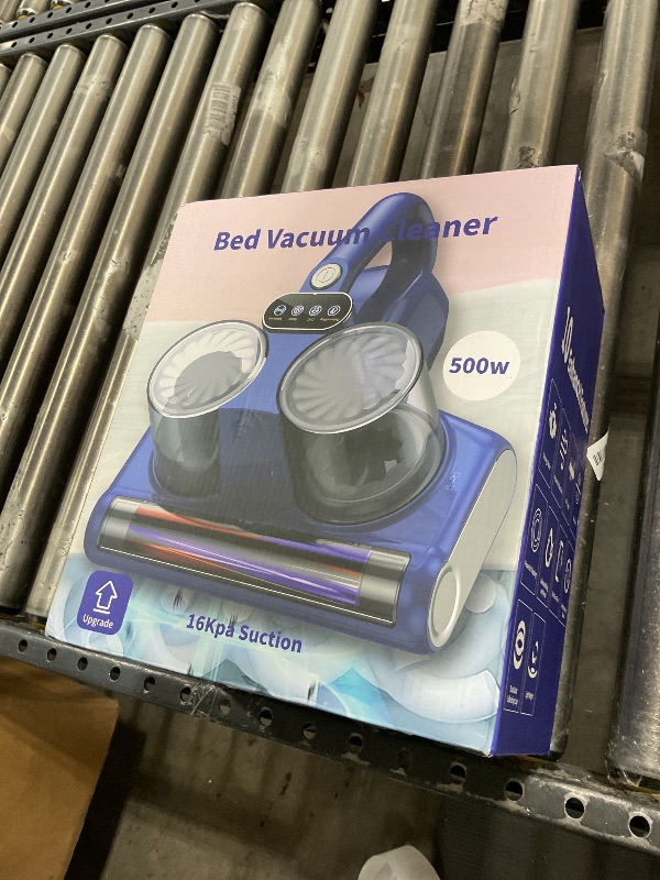 Photo 1 of JPHYLL Mattress Vacuum Cleaner, 16Kpa Bed Vacuum Cleaner with 253.7nm UV-C Light & Heating & Ultrasonic Quintuple Tech & 30000 RPM/Min Brushroll Rotation, Widened Suction Port, 500W, Corded