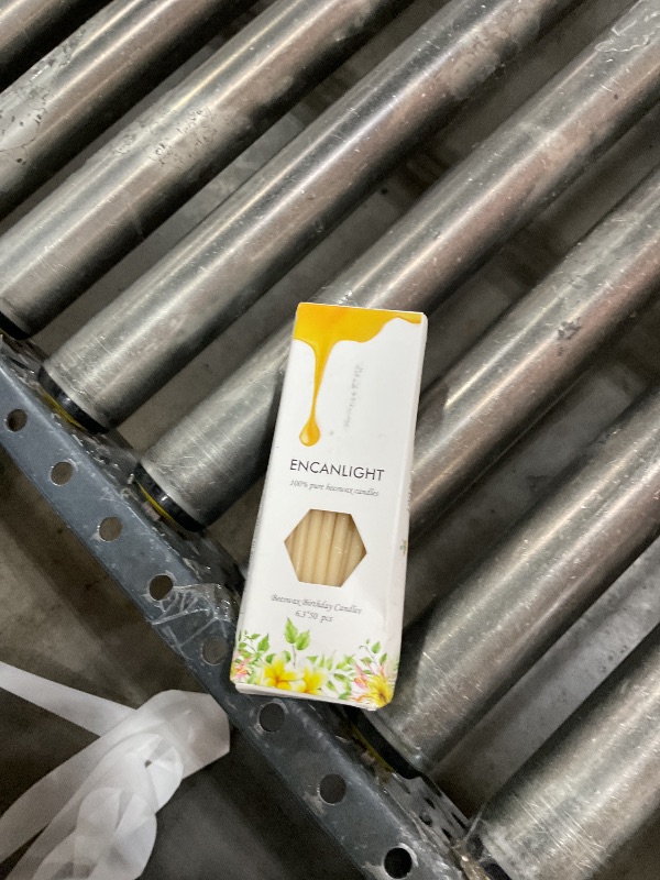 Photo 1 of Pure Beeswax Candles, 6.3 Inch Nature Meditation Bee Waxs Candles 50pcs - 30min Burn Time - Dripless and Smokeless for Birthday Prayer Dinner Church Christmas Hanukkah