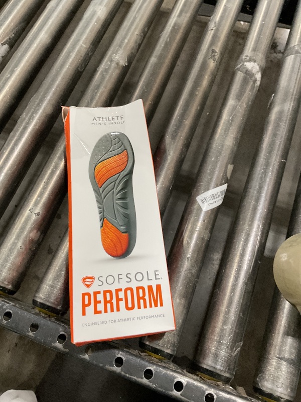 Photo 1 of SOFSOLE ATHLETE Performance Men's Insoles - PU Foam & Gel Inserts - Heel-to-Toe Cushioning, Support, & Moisture Control, - Lightweight Comfort & Stability - Ideal for Runners, Walkers, Athletes