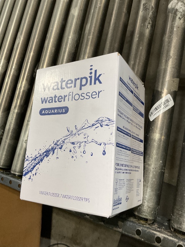 Photo 1 of Waterpik Aquarius Water Flosser For Teeth Cleaning, Gums, Braces, Dental Care, Electric Power With 10 Settings, 7 Tips For Multiple Users And Needs, ADA Accepted, White WP-660, Packaging May Vary