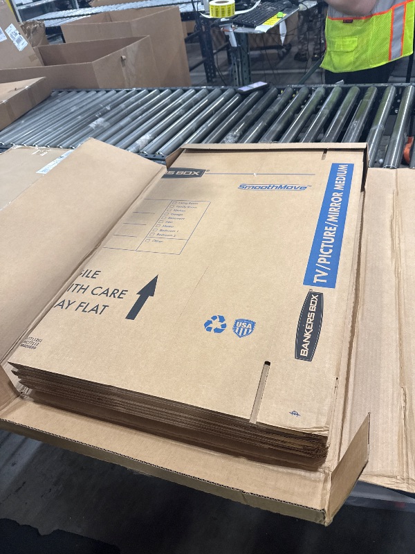 Photo 1 of Bankers Box Medium - up to 40" TV/Picture/Mirror - Moving Box 4 Pack, 37 x 4 x 27 in (7711201)