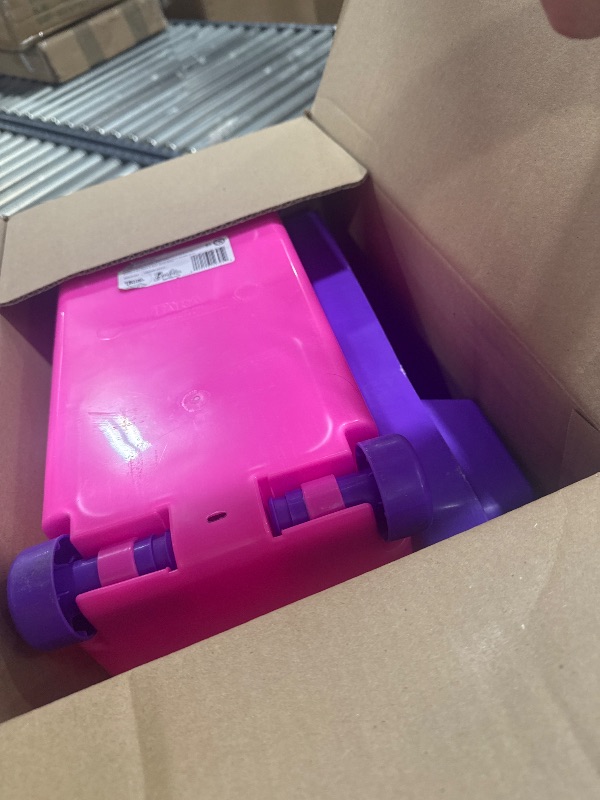 Photo 1 of Barbie Store It All! Rolling Storage Bin – Extra-Large Organizer Case with Wheels & Handle for Barbie Dolls, Clothes, Accessories & Playsets – Pink Portable Travel Toy Box