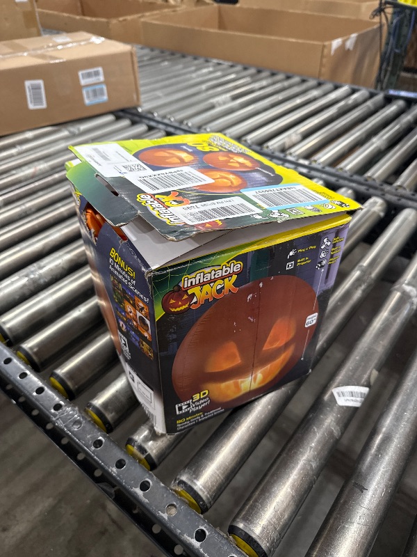 Photo 1 of ANIMAT3D Inflatable Jabberin' Jack 5 Foot Tall Talking Animated Pumpkin with 56 Inch HD Screen and Built in Projector + Speaker Includes 80 Minutes of Content