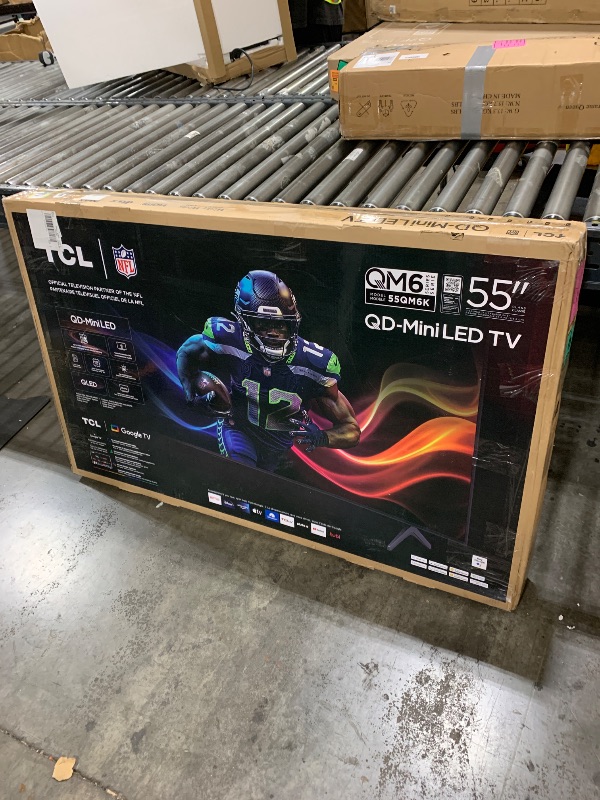 Photo 1 of TCL 55-Inch Class QM6K Series QD-Mini LED 4K UHD Google Smart TV Best Value Mini-LED TV - QLED, 144hz, 240hz Gaming Rate, High Contrast Screen, Onkyo Audio, Dolby Atmos (55QM6K, 2025 Model)
