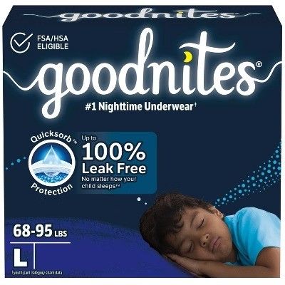 Photo 1 of Goodnites Boys' Nighttime Underwear - L - 25ct 